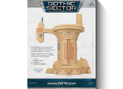 Gamers Guild AZ Gale Force Nine Battlefield in a Box: Gothic Sector: United Frontier Outpost Tower Battlefront Group