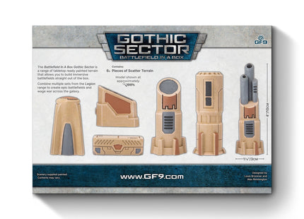 Gamers Guild AZ Gale Force Nine Battlefield in a Box: Gothic Sector: United Frontier Scatter Terrain Battlefront Group