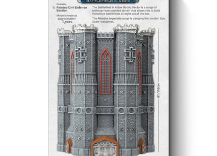 Gamers Guild AZ Gale Force Nine Battlefield in a Box: Mundus Imperialis: Civil Defense Bastion Battlefront Group