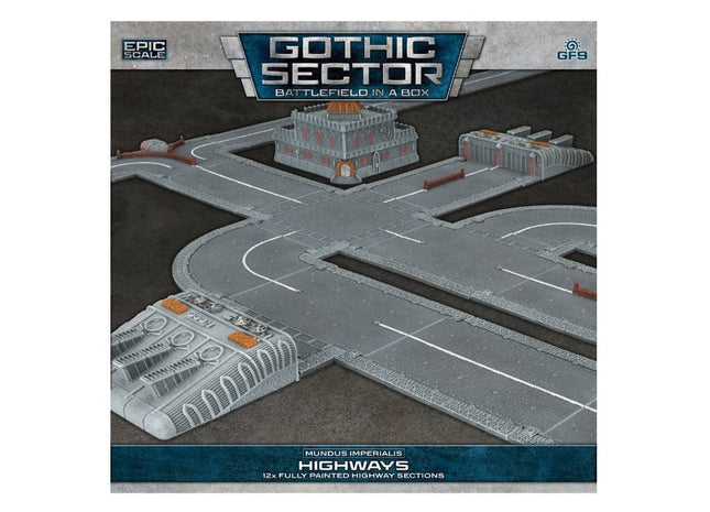 Gamers Guild AZ Gale Force Nine Battlefield in a Box: Mundus Imperialis - Highways, Roads, and Craters (Damaged x9) (Pre-Order) Battlefront Group