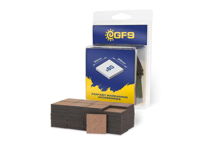 Gamers Guild AZ Gale Force Nine Gale Force 9: MDF Bases 25mm X 25mm (80ct) GTS