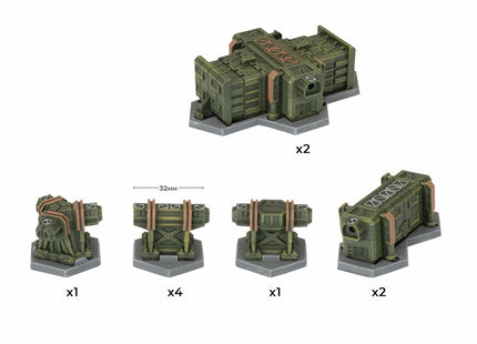 Gamers Guild AZ Gale Force Nine Hextech: Dropbase Delta: Personnel Buildings Battlefront Group