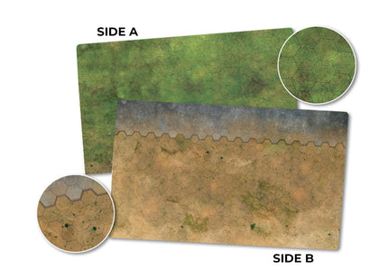 Gamers Guild AZ Gale Force Nine Hextech: Game Mat 1 (Grasslands/Arid/Urban) Battlefront Group