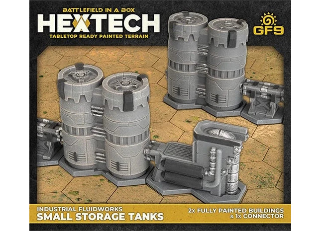 Gamers Guild AZ Gale Force Nine Hextech: Industrial Fluidworks - Small Storage Tanks (Pre-Order) Battlefront Group