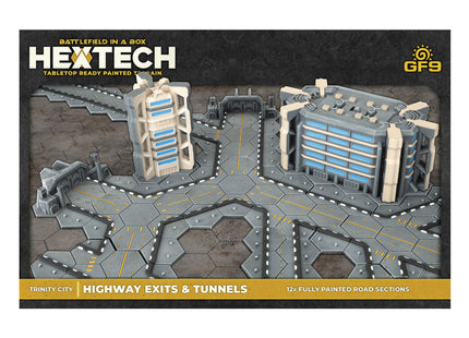 Gamers Guild AZ Gale Force Nine Hextech: Trinity City: Highway Exits and Tunnels Battlefront Group