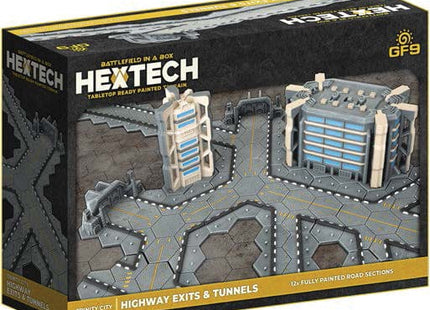 Gamers Guild AZ Gale Force Nine Hextech: Trinity City - Highway Exits and Tunnels (x12) (Pre-Order) AGD