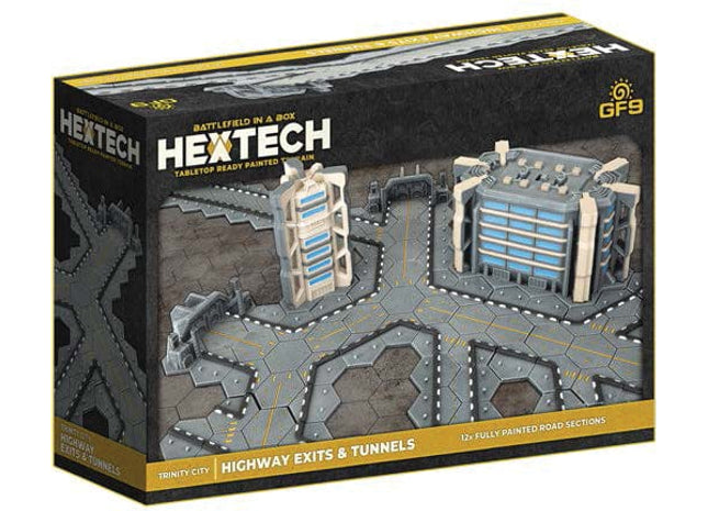 Gamers Guild AZ Gale Force Nine Hextech: Trinity City - Highway Exits and Tunnels (x12) (Pre-Order) AGD