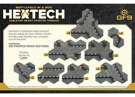 Gamers Guild AZ Gale Force Nine Hextech: Trinity City: Road Intersections Battlefront Group
