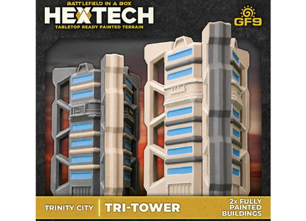 Gamers Guild AZ Gale Force Nine Hextech: Trinity City: Tri-Tower Battlefront Group
