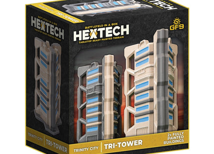 Gamers Guild AZ Gale Force Nine Hextech: Trinity City: Tri-Tower Battlefront Group