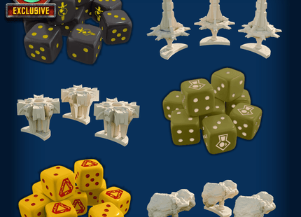 Gamers Guild AZ Gale Force Nine Star Trek Ascendancy: Terran / Tholian / Gorn Dice & Starbases (Pre-Order) Battlefront Group