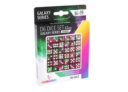 Gamers Guild AZ Gamegenic D6 Dice Set 12mm: Aurora - Galaxy Series Asmodee