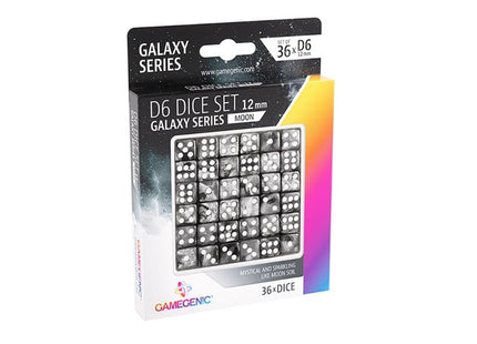 Gamers Guild AZ Gamegenic D6 Dice Set 12mm: Moon - Galaxy Series Asmodee
