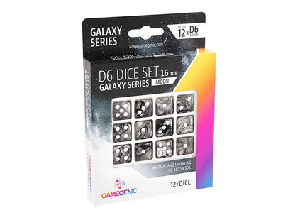 Gamers Guild AZ Gamegenic D6 Dice Set 16mm: Moon - Galaxy Series Asmodee