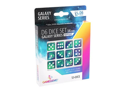 Gamers Guild AZ Gamegenic D6 Dice Set 16mm: Neptune - Galaxy Series Asmodee