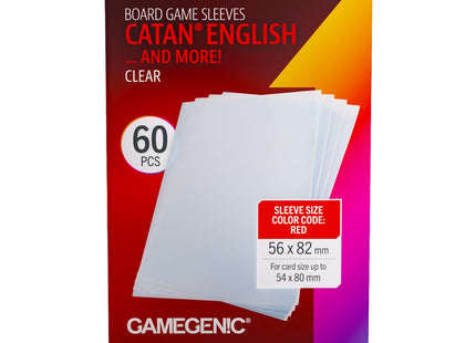 Gamers Guild AZ Gamegenic Gamegenic: Board Game Sleeves - CATAN | English Clear (Pre-Order) Asmodee