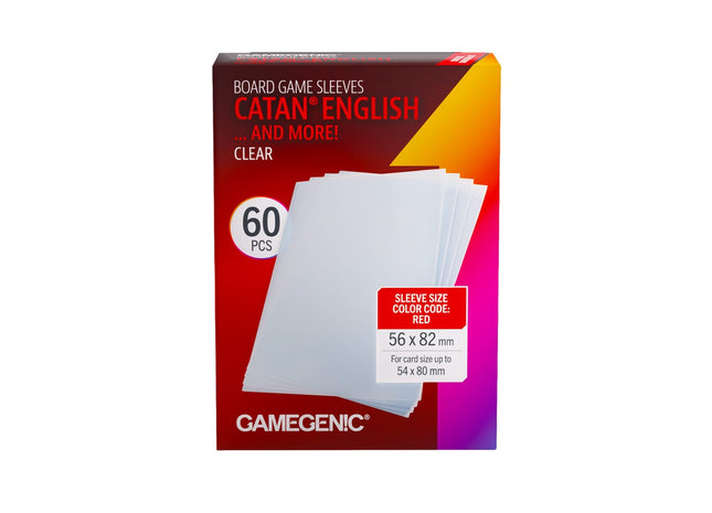 Gamers Guild AZ Gamegenic Gamegenic: Board Game Sleeves - CATAN | English Clear (Pre-Order) Asmodee