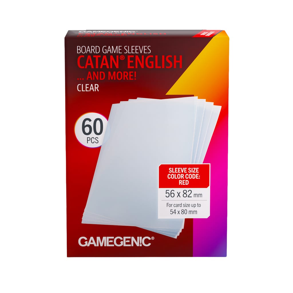 Gamegenic: Board Game Sleeves - Catan | English Clear (Pre-Order) Gamegenic: Board Game Sleeves - Catan | English Clear (Pre-Order)