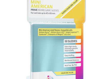 Gamers Guild AZ Gamegenic Gamegenic: Board Game Sleeves - Mini American Clear (Pre-Order) Asmodee
