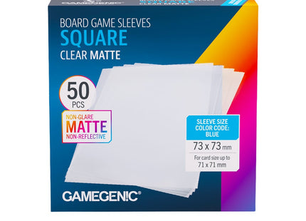 Gamers Guild AZ Gamegenic Gamegenic: Board Game Sleeves - Square Clear Matte (Pre-Order) Asmodee