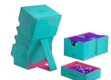 Gamers Guild AZ Gamegenic Gamegenic: Boxes - Stronghold 200+ XL Convertible - Pink/Teal (Pre-Order) Asmodee