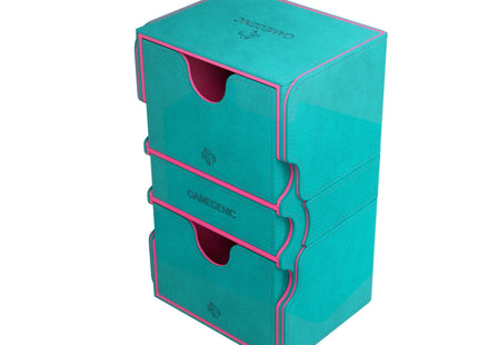 Gamers Guild AZ Gamegenic Gamegenic: Boxes - Stronghold 200+ XL Convertible - Pink/Teal (Pre-Order) Asmodee