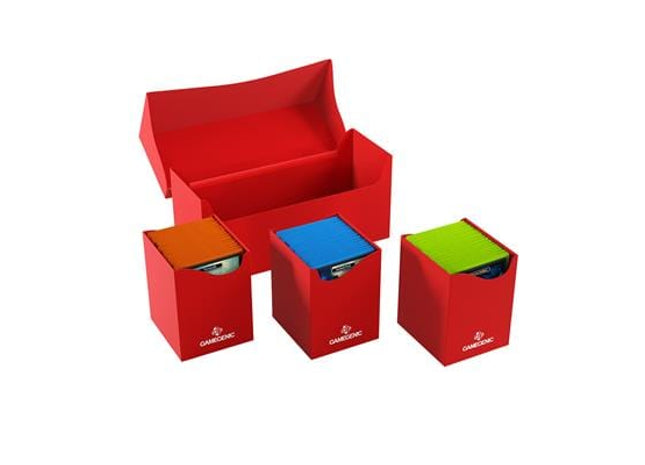 Gamers Guild AZ Gamegenic Gamegenic: Boxes - Triple Deck Holder 300+ XL Red (Pre-order) Asmodee
