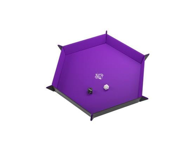 Gamers Guild AZ Gamegenic Gamegenic: Magnetic Dice Tray Hexagonal Black/Purple - Black Friday Asmodee