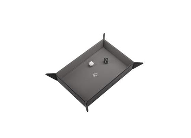 Gamers Guild AZ Gamegenic Gamegenic: Magnetic Dice Tray Rectangular Black/Gray (Pre-Order) Asmodee