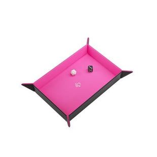 Gamers Guild AZ Gamegenic Gamegenic: Magnetic Dice Tray Rectangular Black/Pink - Black Friday Asmodee