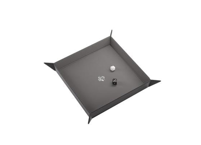 Gamers Guild AZ Gamegenic Gamegenic: Magnetic Dice Tray Square Black/Gray (Pre-Order) Asmodee