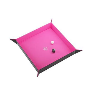 Gamers Guild AZ Gamegenic Gamegenic: Magnetic Dice Tray Square Black/Pink - Black Friday Asmodee