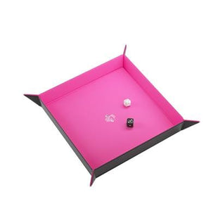 Gamers Guild AZ Gamegenic Gamegenic: Magnetic Dice Tray Square Black/Pink (Pre-Order) Asmodee