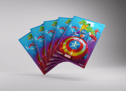 Gamers Guild AZ Gamegenic Gamegenic: Premium Art Sleeves - Magic the Gathering | Marvel Super Heroes - Captain America, Team Leader (Pre-Order) Asmodee