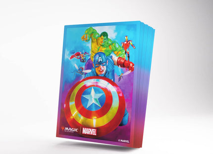 Gamers Guild AZ Gamegenic Gamegenic: Premium Art Sleeves - Magic the Gathering | Marvel Super Heroes - Captain America, Team Leader (Pre-Order) Asmodee