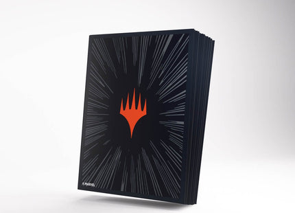 Gamers Guild AZ Gamegenic Gamegenic: Premium Double Sleeving Pack 100 - Magic the Gathering | Marvel Super Heroes - Comic Burst Black (Pre-Order) Asmodee