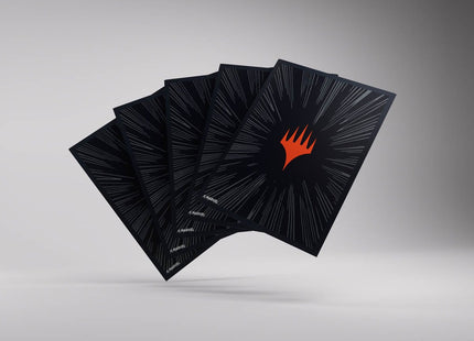 Gamers Guild AZ Gamegenic Gamegenic: Premium Double Sleeving Pack 100 - Magic the Gathering | Marvel Super Heroes - Comic Burst Black (Pre-Order) Asmodee
