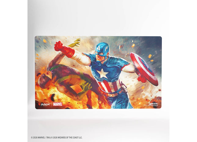 Gamers Guild AZ Gamegenic Gamegenic: Prime Playmat - Magic the Gathering | Marvel Super Heroes - Captain America, Super-Soldier (Pre-Order) Asmodee
