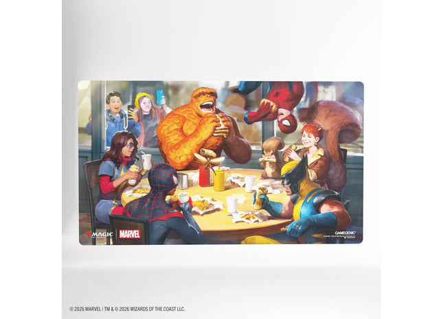 Gamers Guild AZ Gamegenic Gamegenic: Prime Playmat - Magic the Gathering | Marvel Super Heroes - Heroic Feast (Pre-Order) Asmodee