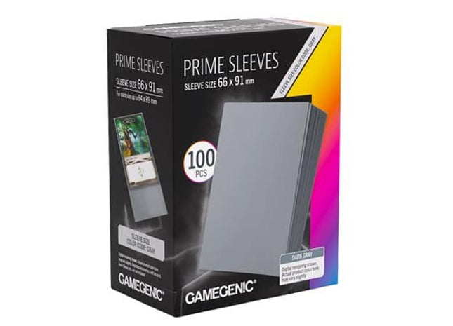 Gamers Guild AZ Gamegenic Gamegenic: Prime Sleeves - Dark Gray Asmodee