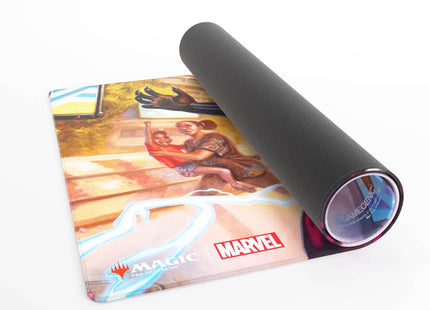 Gamers Guild AZ Gamegenic Gamegenic: Shiny Playmat - Magic the Gathering | Marvel Super Heroes - Striking Black Panther (Pre-Order) Asmodee
