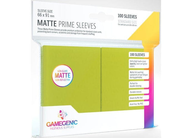 Gamers Guild AZ Gamegenic Gamegenic: Sleeves - Lime Matte Asmodee