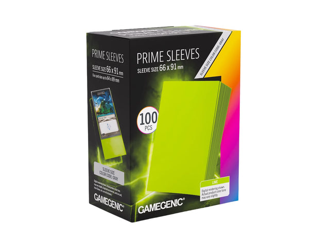 Gamers Guild AZ Gamegenic Gamegenic: Sleeves - Lime Prime (Pre-Order) Asmodee