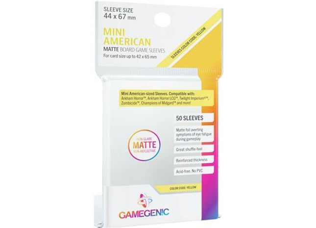 Gamers Guild AZ Gamegenic Gamegenic: Sleeves - Mini American Matte Asmodee