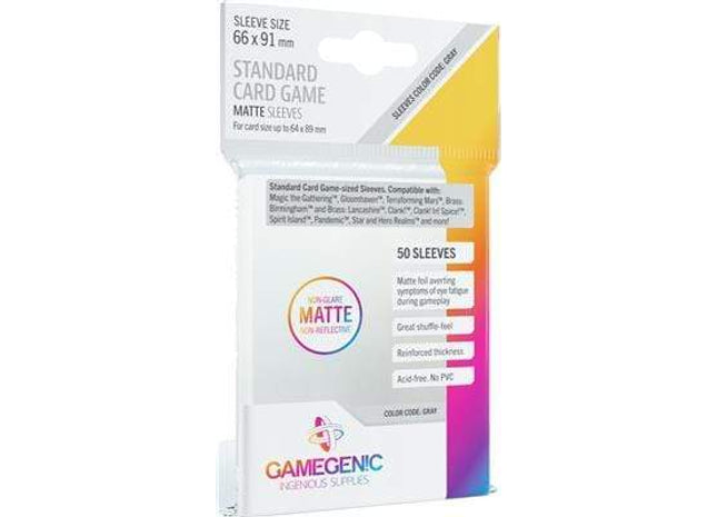 Gamers Guild AZ Gamegenic Gamegenic: Sleeves - Standard Card Game Matte Asmodee