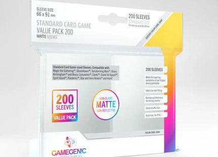 Gamers Guild AZ Gamegenic Gamegenic: Sleeves - Standard Card Game Value Pack Matte Asmodee