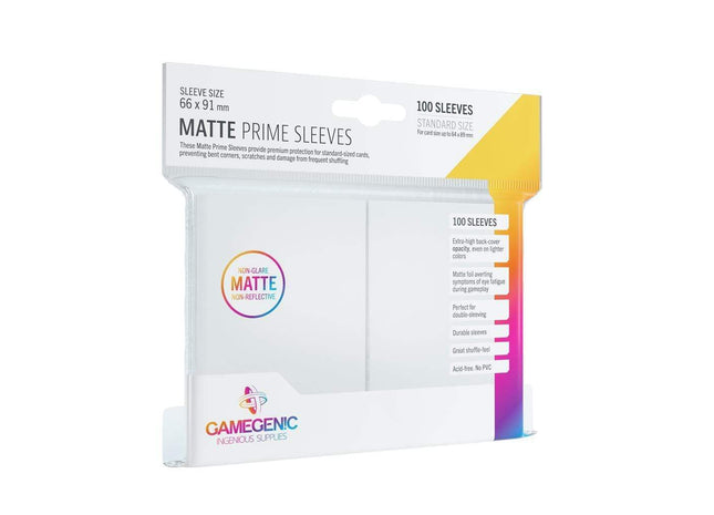 Gamers Guild AZ Gamegenic Gamegenic: Sleeves - White Matte Asmodee