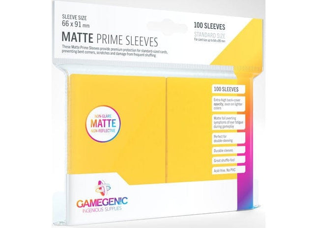 Gamers Guild AZ Gamegenic Gamegenic: Sleeves - Yellow Matte Asmodee
