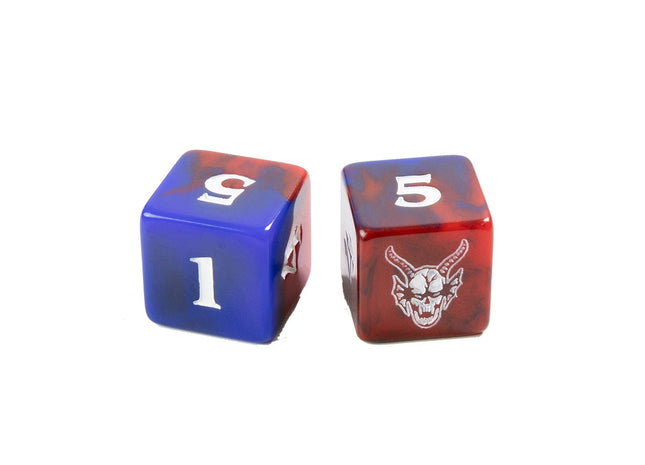 Gamers Guild AZ Gamegenic Gamegenic: Stranger Things - Hellfire Club D6 Dice Set (12x) – 16mm (Pre-Order) Asmodee