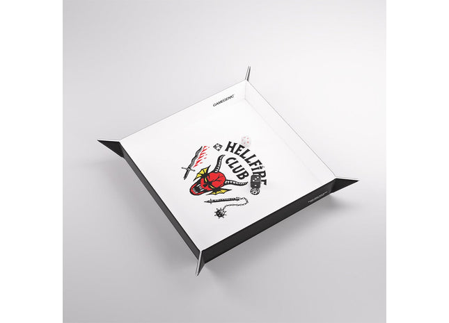 Gamers Guild AZ Gamegenic Gamegenic: Stranger Things - Hellfire Club Magnetic Dice Tray (Pre-Order) Asmodee